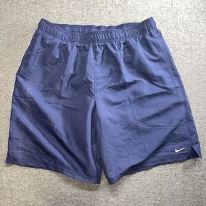 Nike Men's Swim Volley Shorts‎ Blue Size XL Pockets NWT
